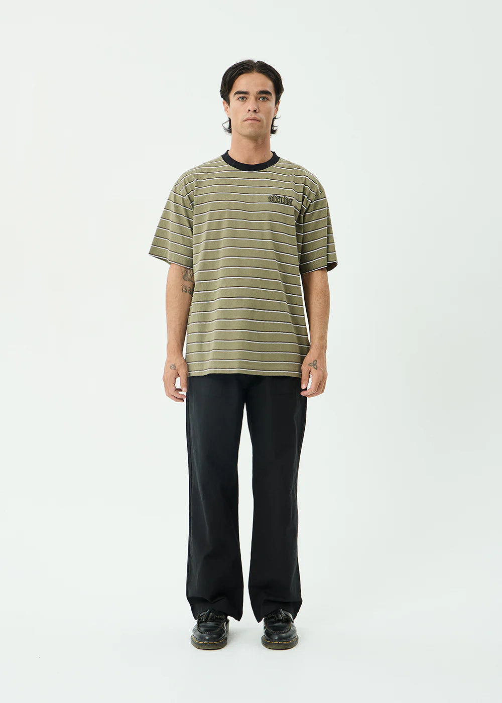 ALTITUDE BOXY TEE | STONE STRIPE