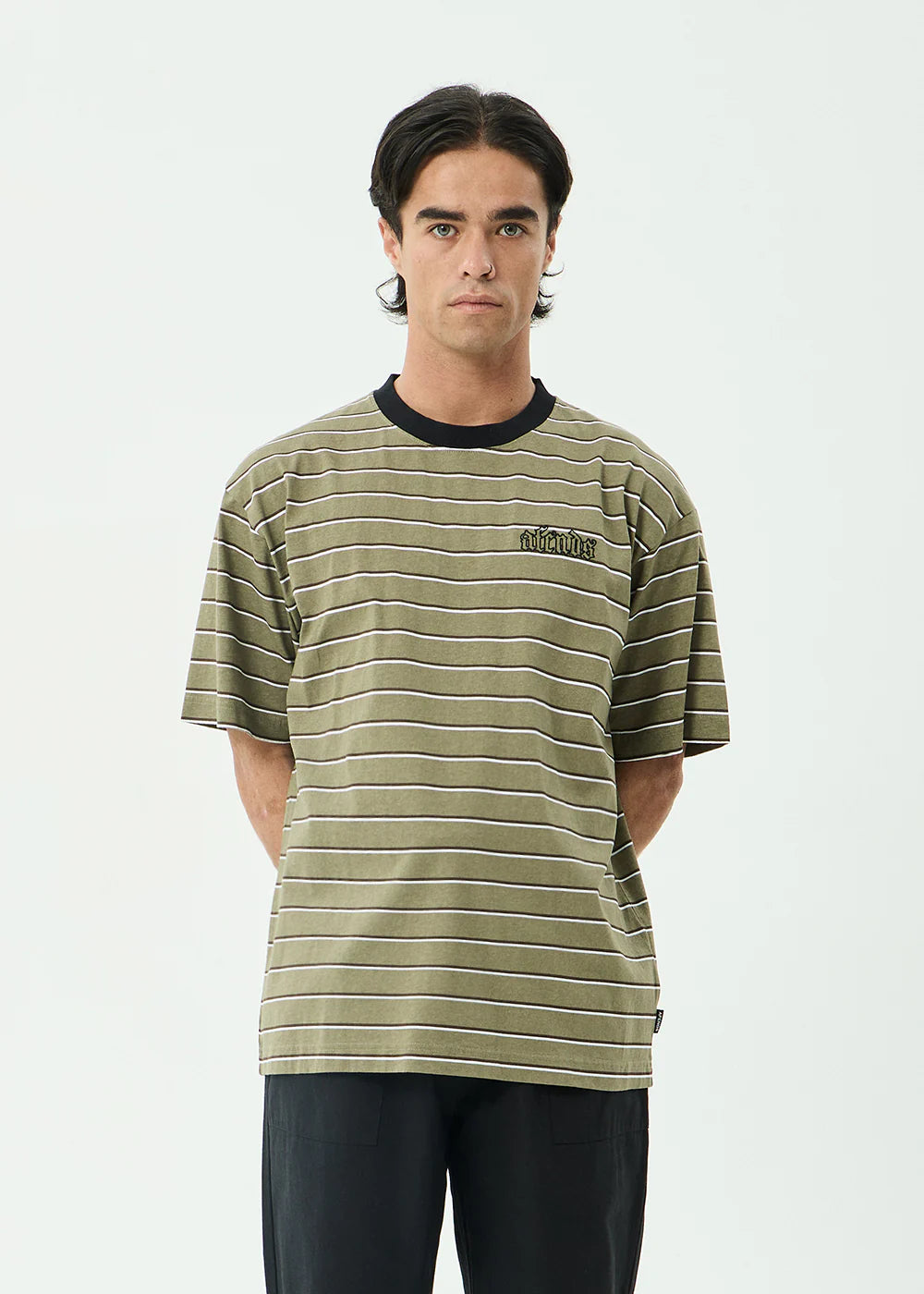 ALTITUDE BOXY TEE | STONE STRIPE