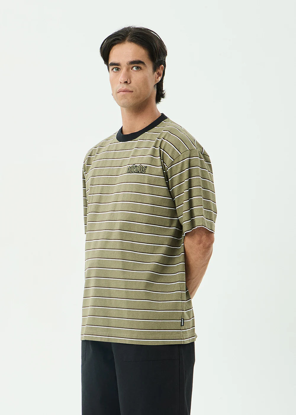 ALTITUDE BOXY TEE | STONE STRIPE