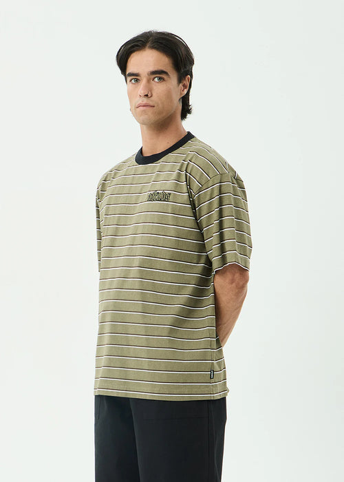 ALTITUDE BOXY TEE | STONE STRIPE