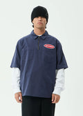 SUPPLY WORKWEAR SHORT SLEEVE SHIRT | WASHED DEEP SEA