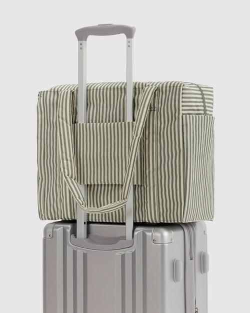 BAGGU SMALL CLOUD CARRY ON | SAGE STRIPE