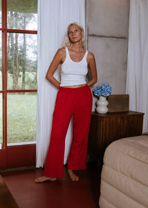 RACER TRACK PANT | RED
