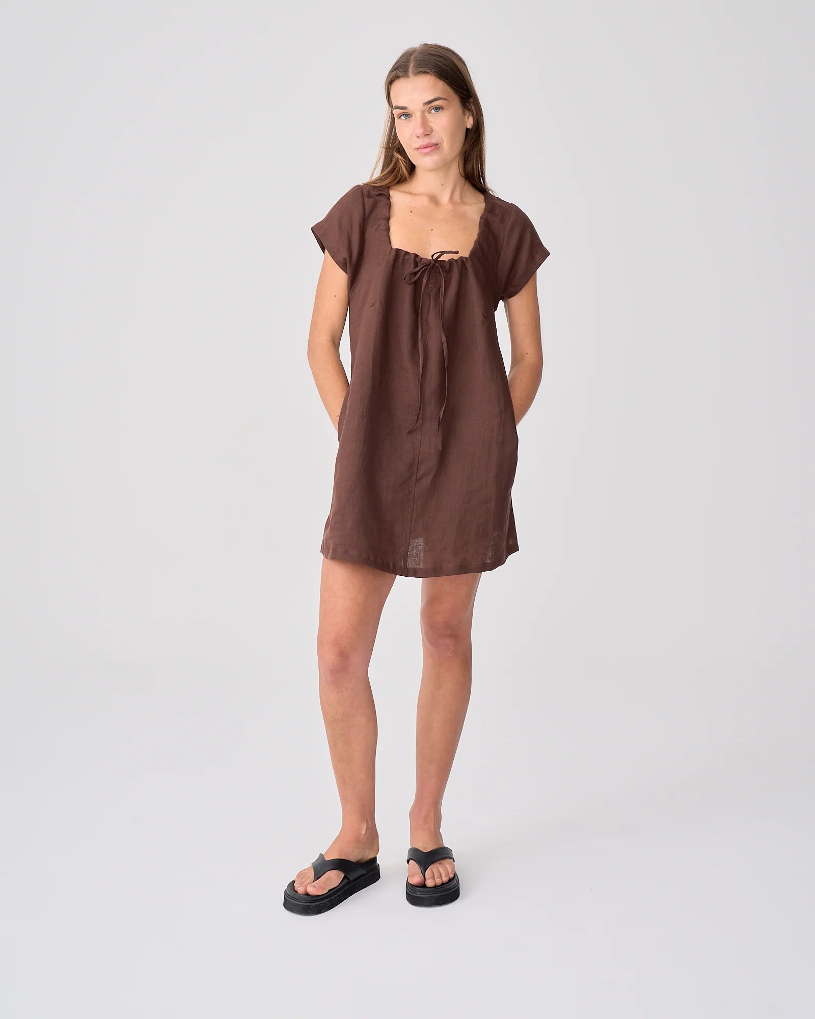 COVE MINI DRESS | CACAO