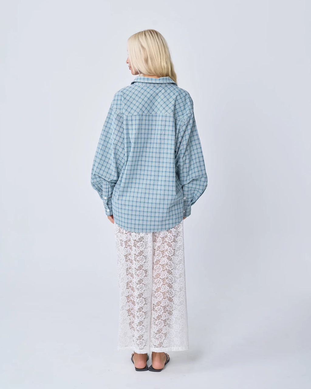 OVERSIZED SHIRT | BLUE PLAID