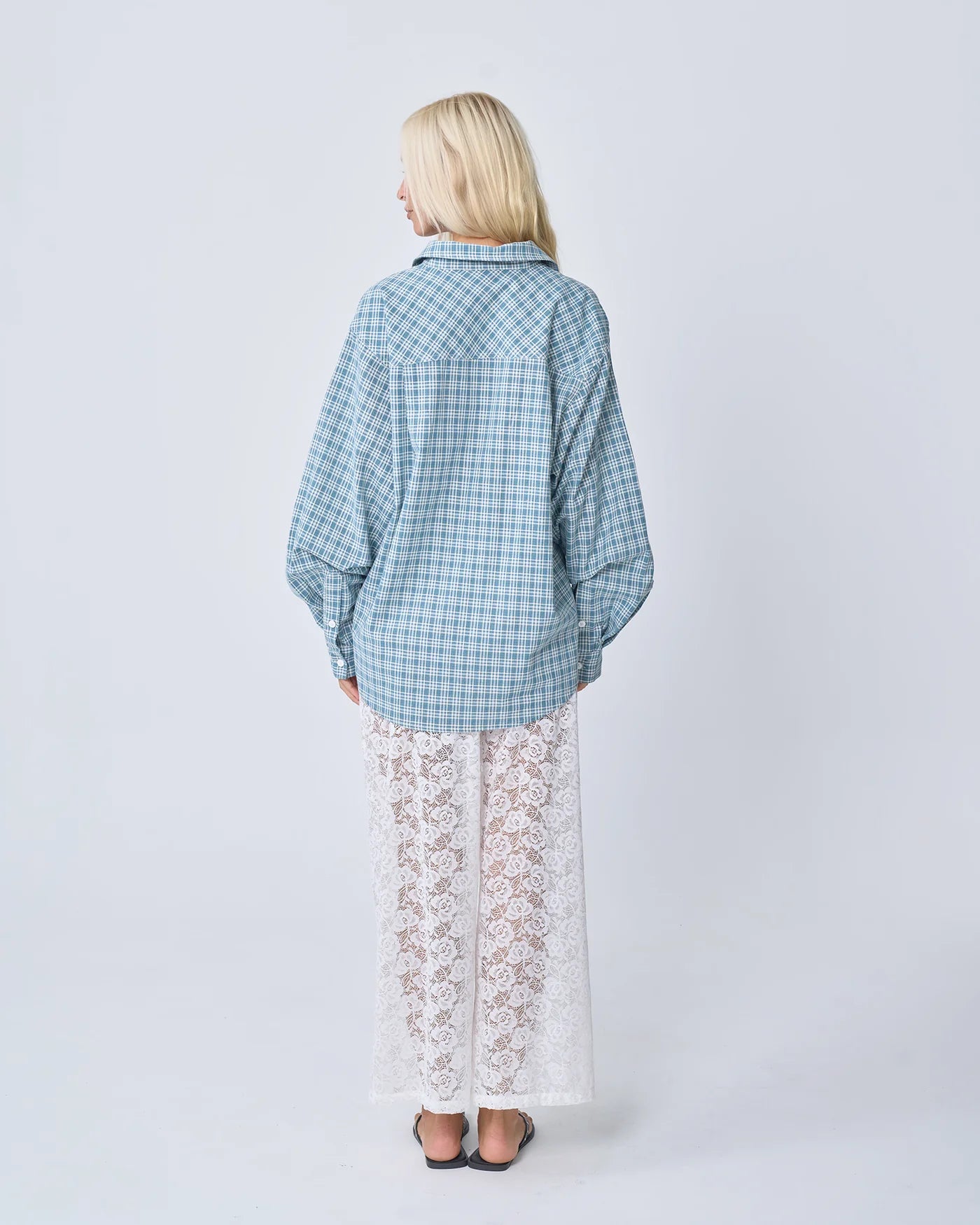 OVERSIZED SHIRT | BLUE PLAID
