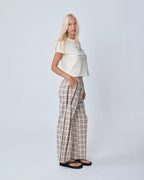RACER PANT | BROWN PLAID