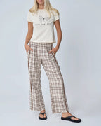 RACER PANT | BROWN PLAID