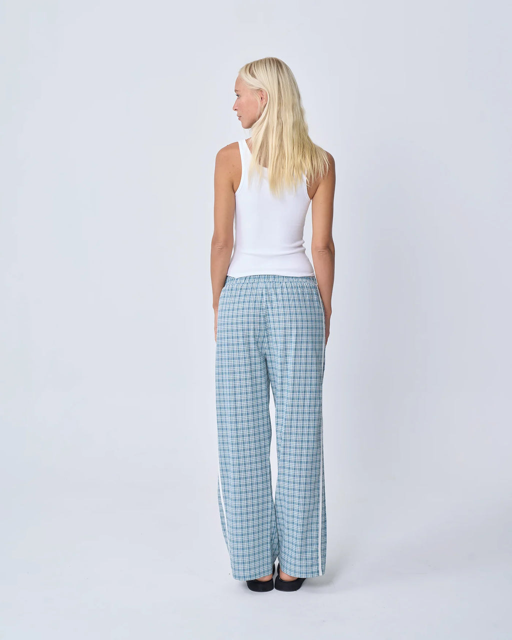 RACER PANT | BLUE PLAID
