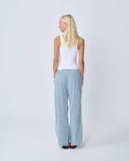 Near The Sea Racer Pant Blue Plaid