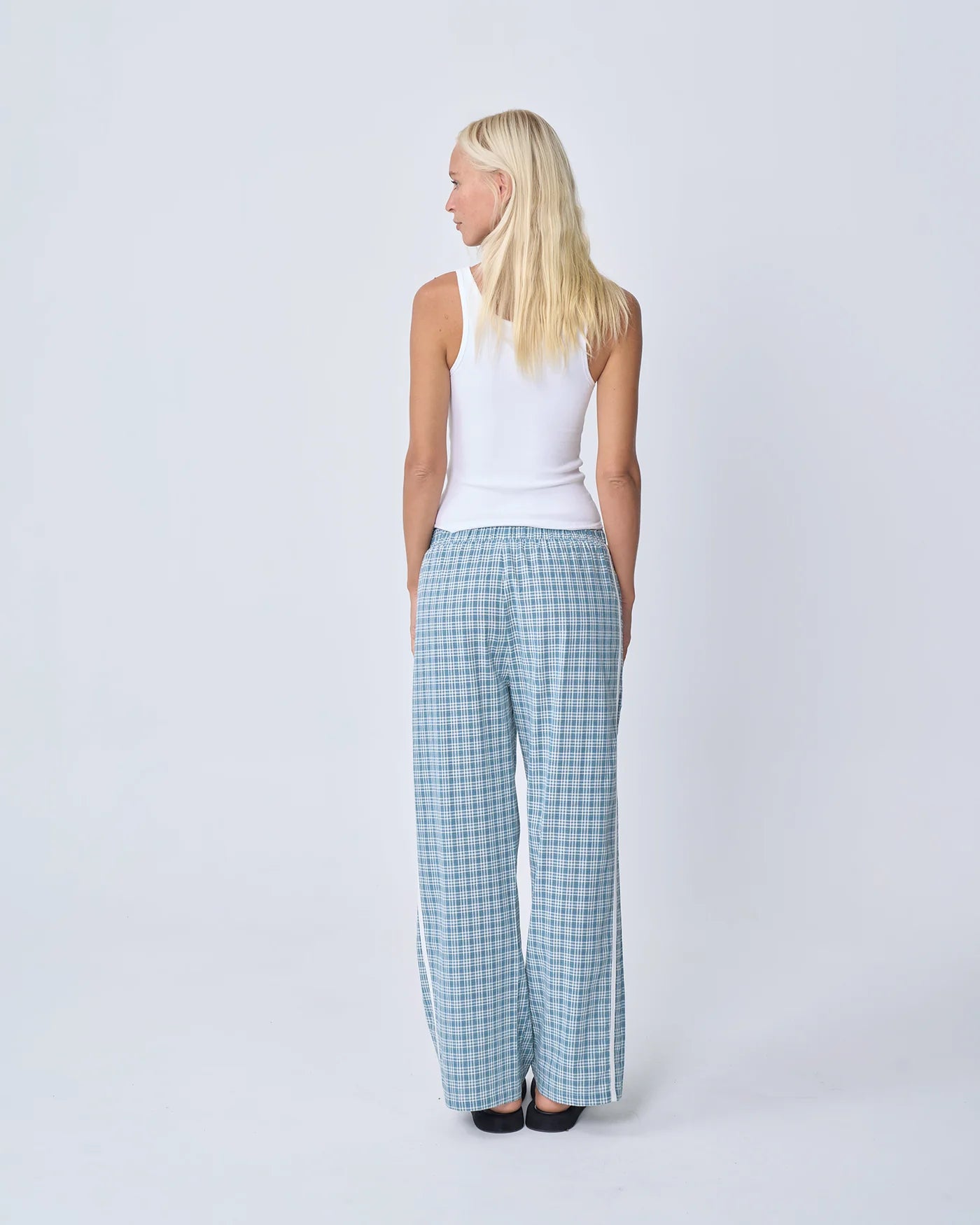 RACER PANT | BLUE PLAID