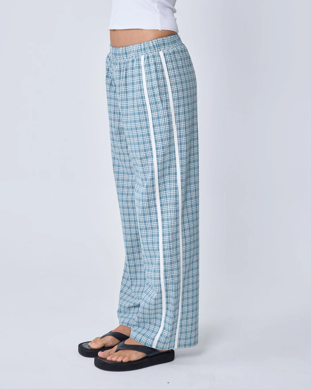 RACER PANT | BLUE PLAID