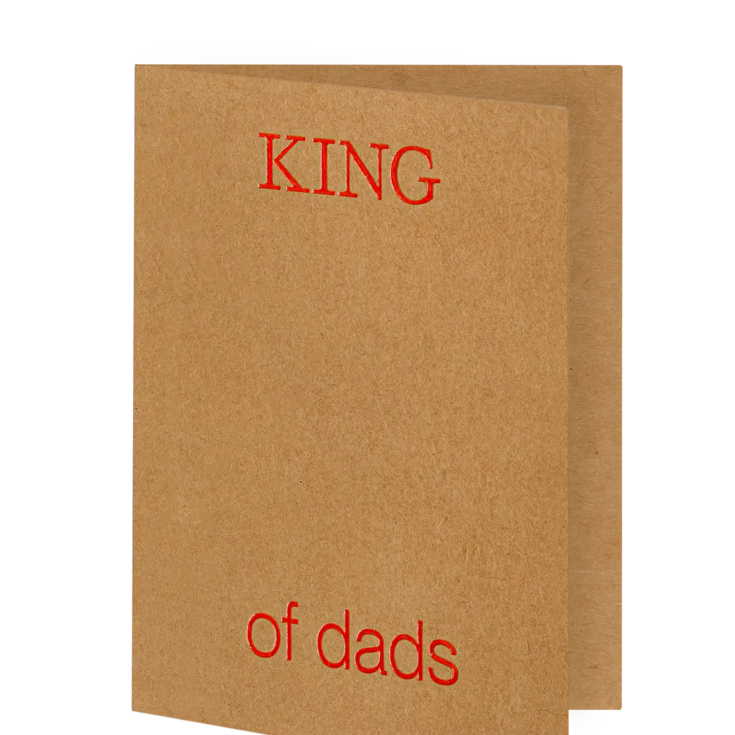Short Talks King of Dads Card