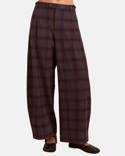 Damson Madder Haisley Trouser Sirius Check