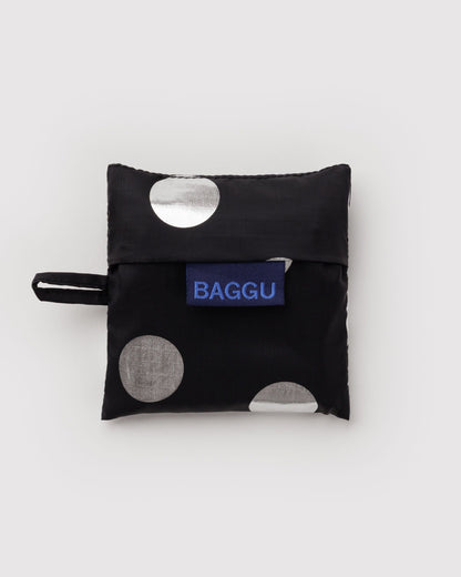 Baby Baggu Silver Metallic Polka Dot 3