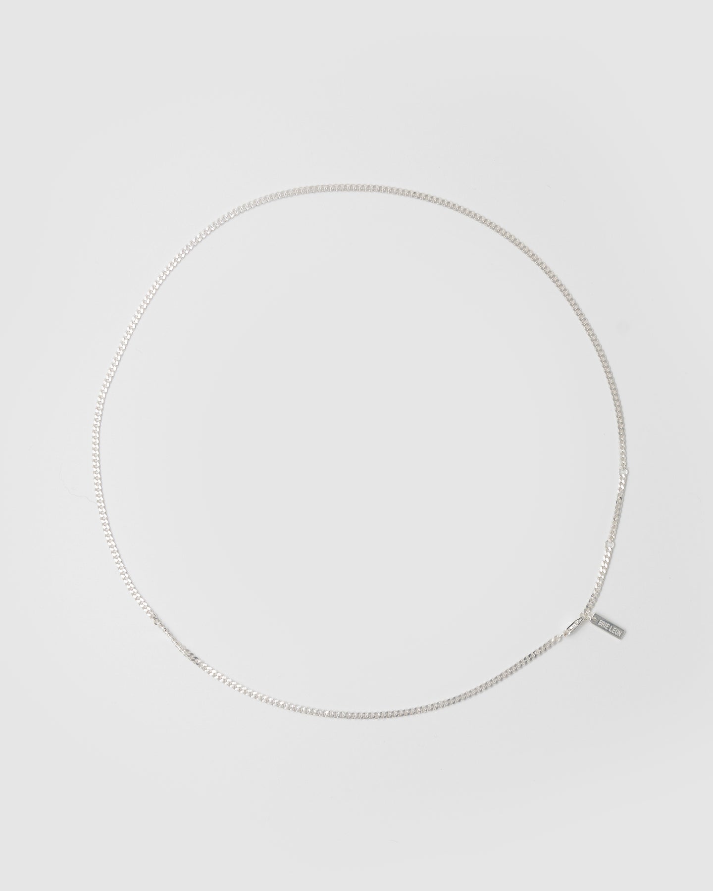 CURB CHAIN NECKLACE | SILVER