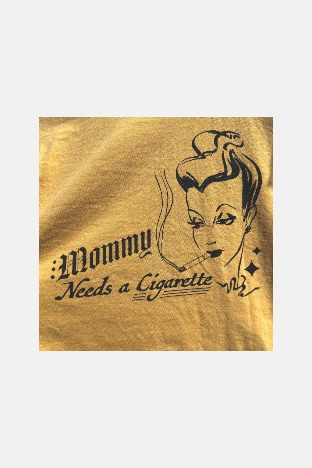 Freddy Tyler Paul 'Mommy Needs a Cig' Tee Yellow