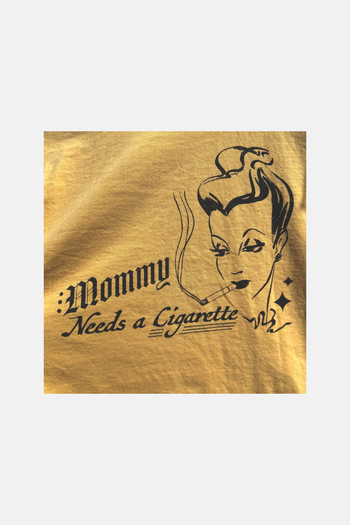 Freddy Tyler Paul 'Mommy Needs a Cig' Tee Yellow