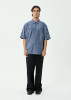 MOUNTAINS WORKWEAR SHORT SLEEVE SHIRT | NAVY CHECK