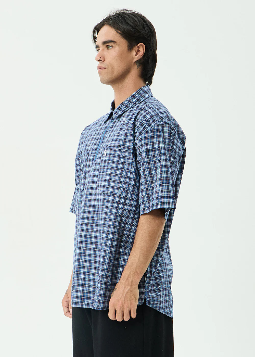 MOUNTAINS WORKWEAR SHORT SLEEVE SHIRT | NAVY CHECK
