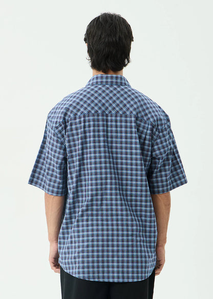 MOUNTAINS WORKWEAR SHORT SLEEVE SHIRT | NAVY CHECK