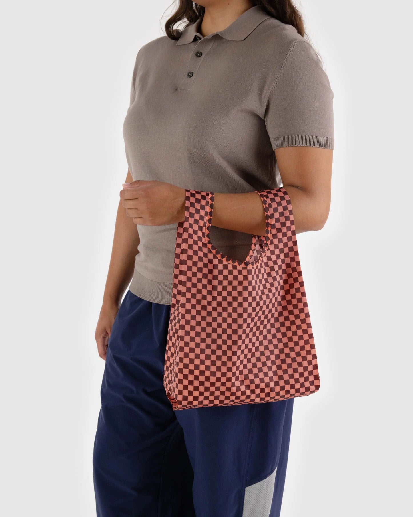 BABY BAGGU | PINK BROWN CHECK