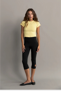 Pinky & Kamal Cropped Baby Tee Butter