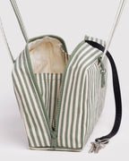 BAGGU NYLON BOWLER BAG | SAGE STRIPE