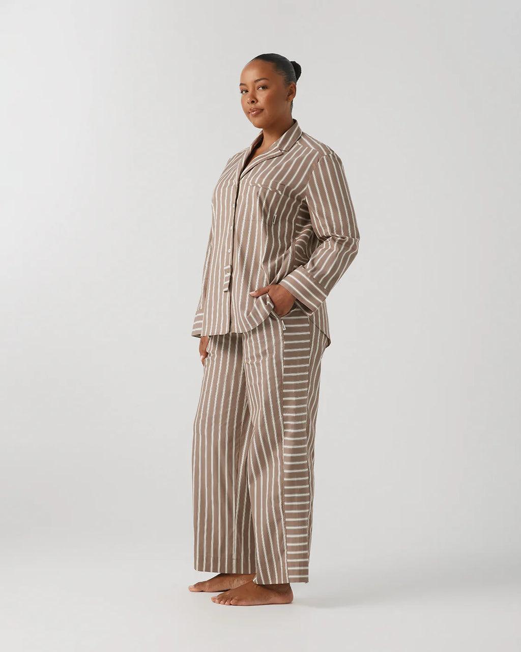 LONG SLEEVE SHIRT | HAZELNUT