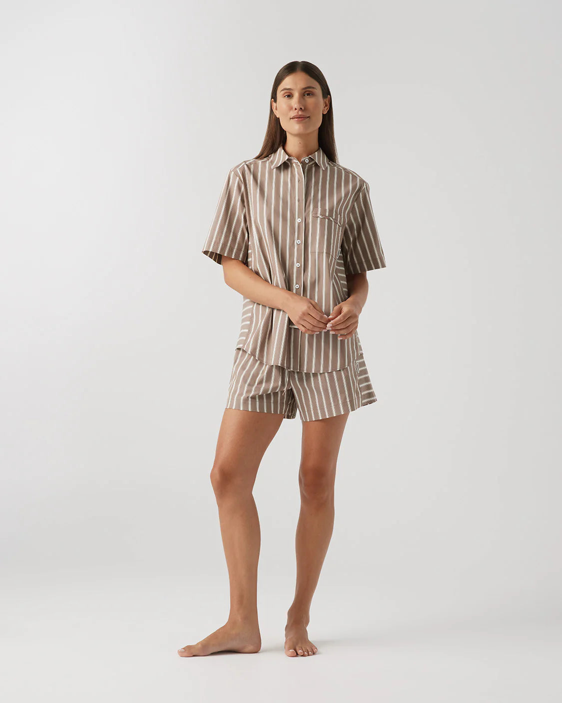 SLEEP SHORTS | HAZELNUT