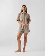 SHORT SLEEVE SHIRT | HAZELNUT