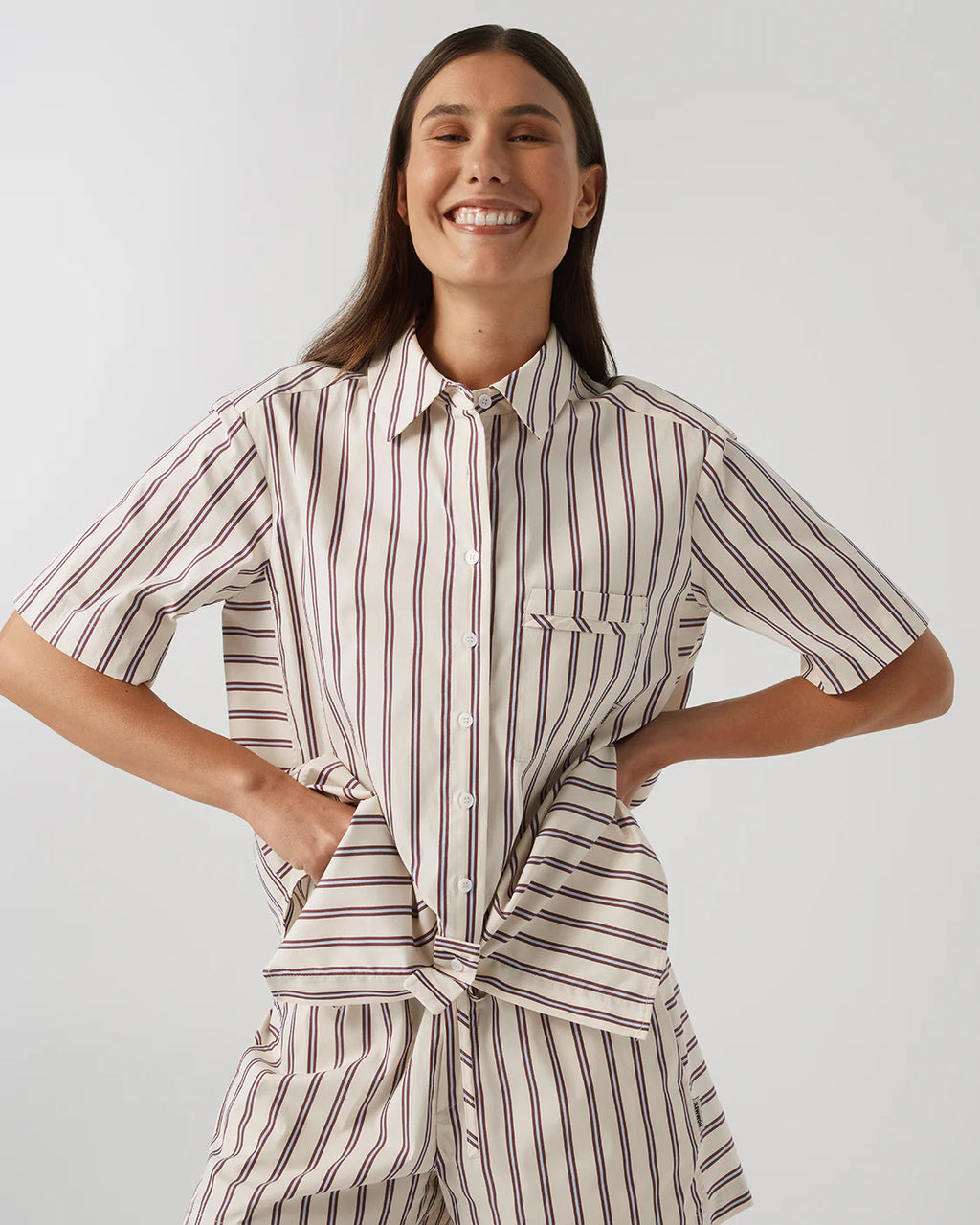 SHORT SLEEVE SHIRT | CREAM