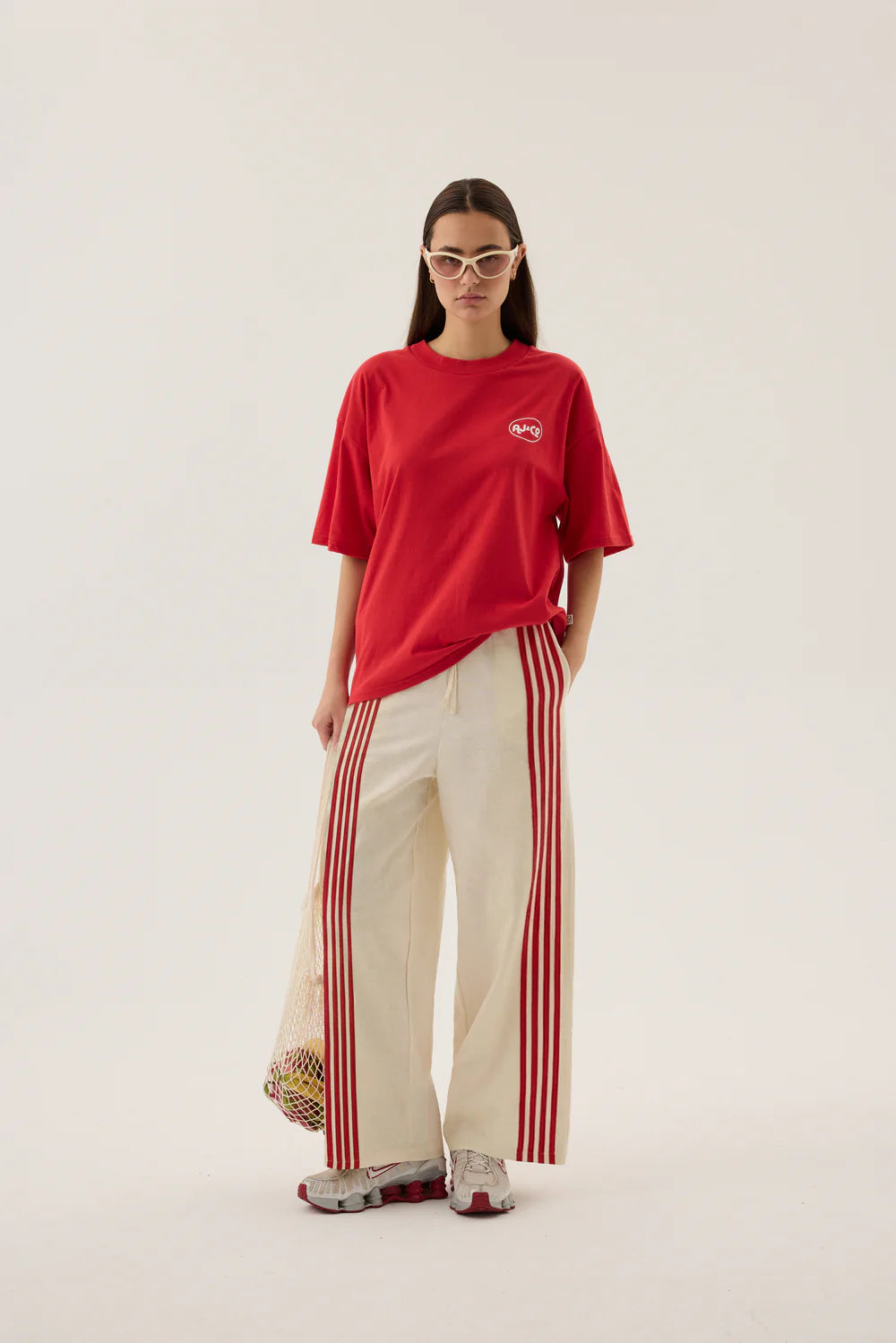CHILLIN OVERSIZED TEE | POPPY RED