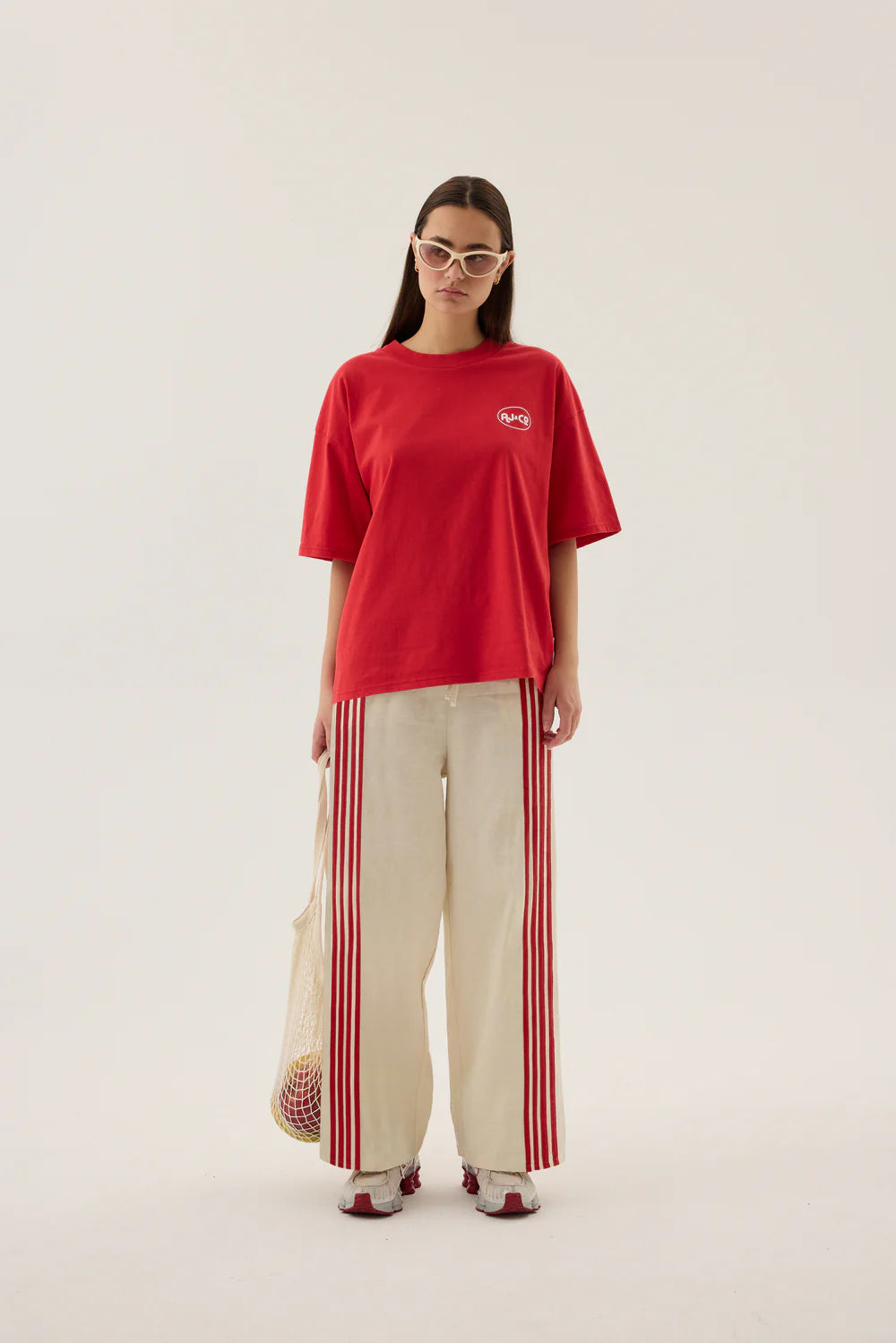 CHILLIN OVERSIZED TEE | POPPY RED