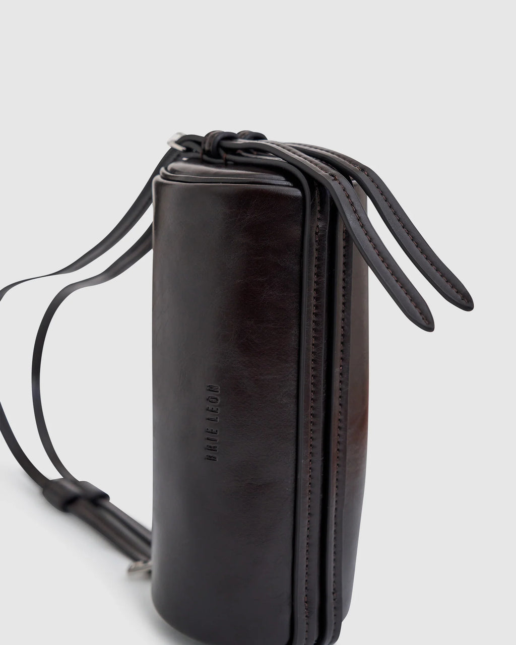 BROOKE MINI BARREL BAG | BURNT COFFEE