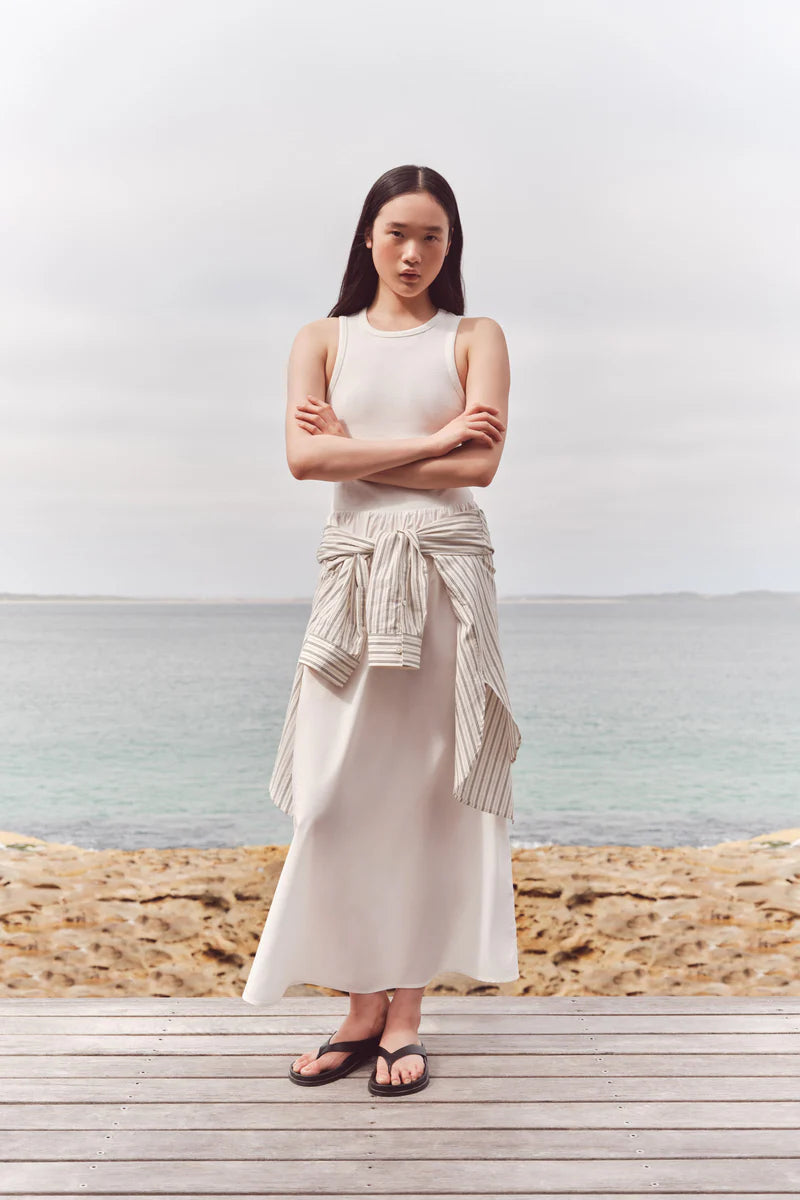 KONA MIDI DRESS | WHITE
