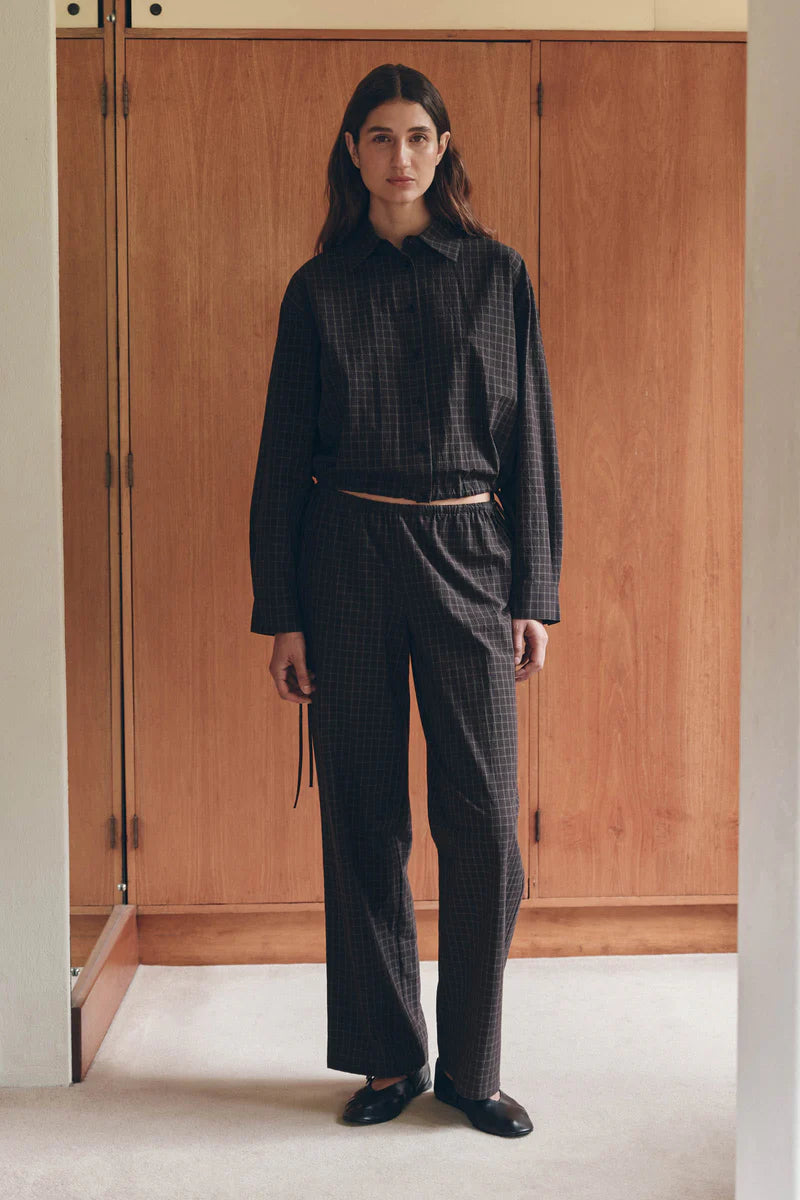 EDDIT CHECK PANT | BROWN / BLACK