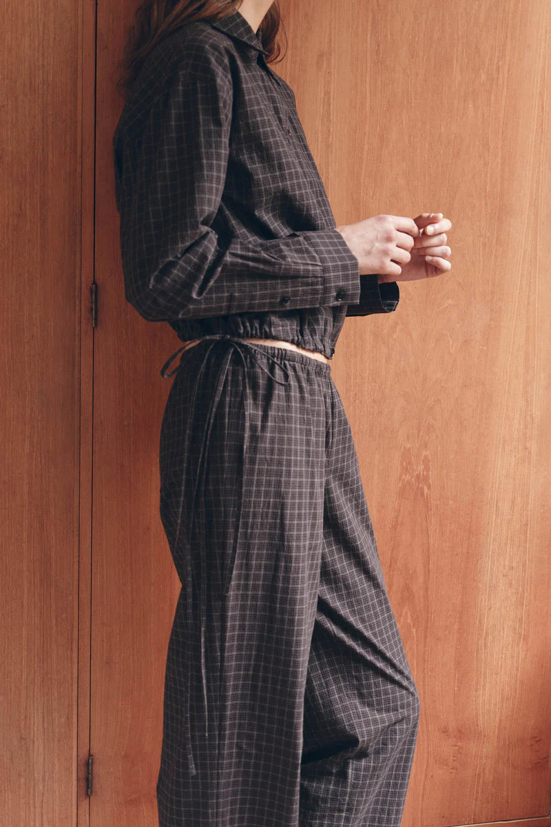 EDDIT CHECK PANT | BROWN / BLACK