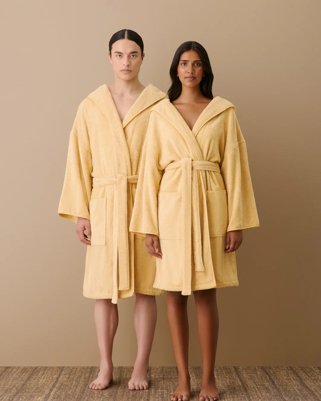 Hommey Short Robe Sunflower