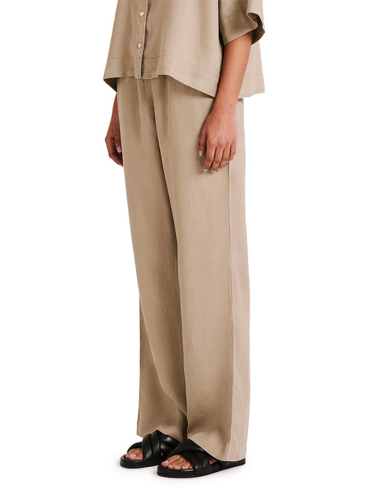 LOUNGE LINEN PANT | WASHED OLIVE