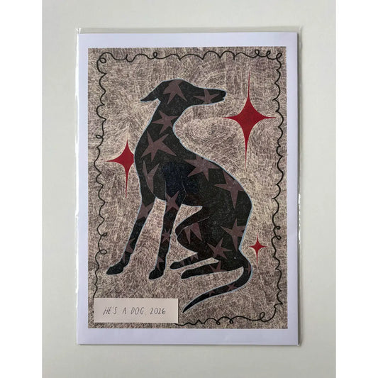 Molly Stredwick Hes A Dog A4 Print
