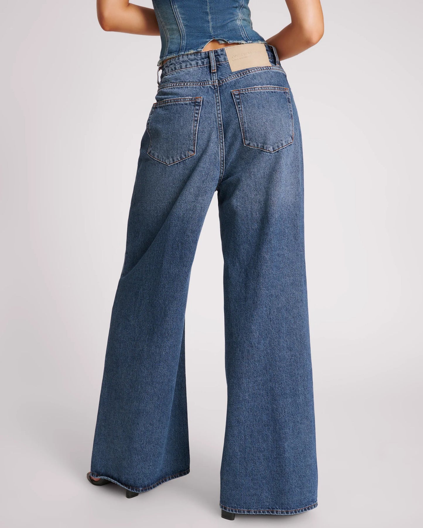 BLUE THUNDER LOVE MACHINES MID WAIST SUPER WIDE LEG