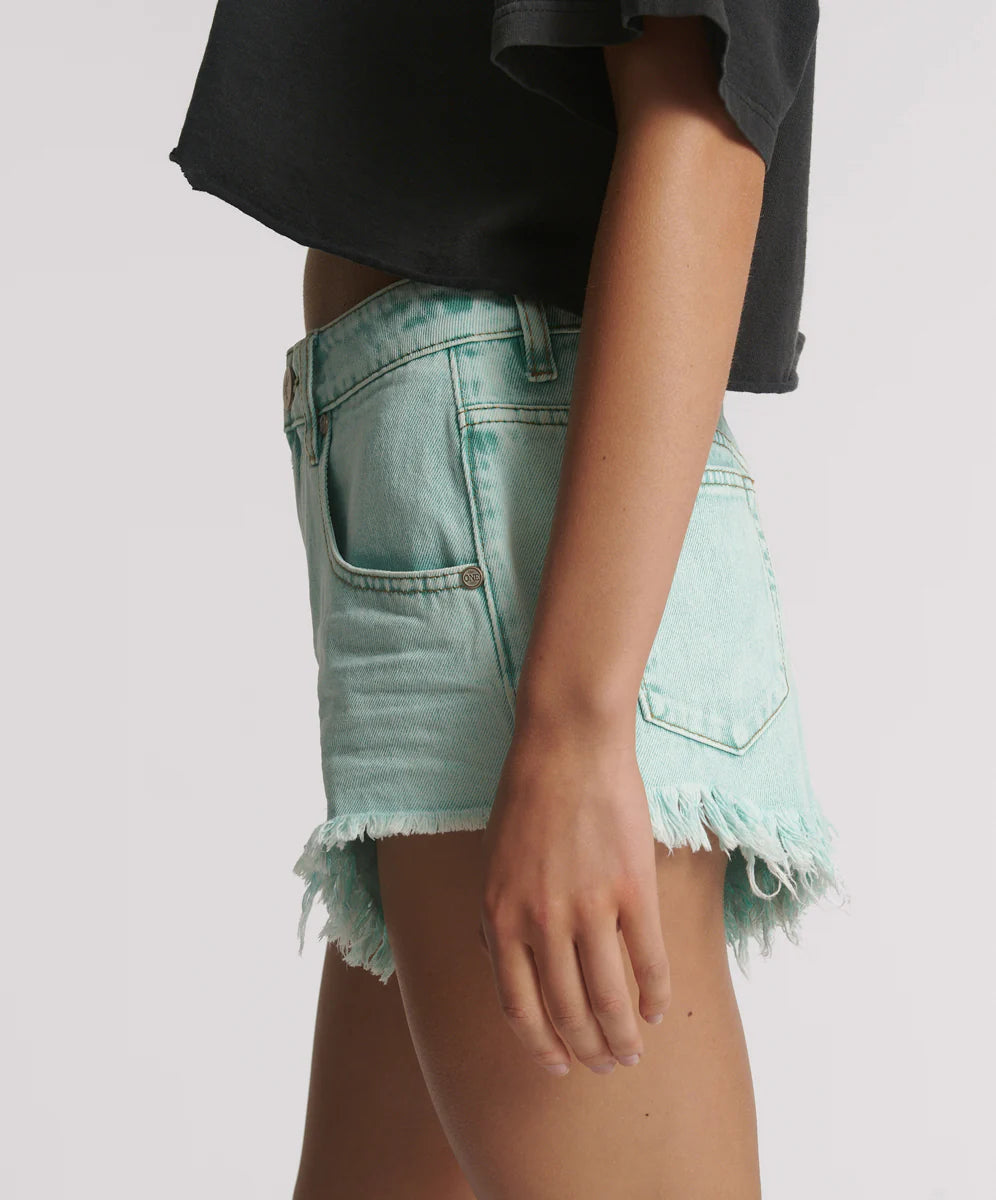 MINT RENEGADES HIGH WAIST DENIM SHORT | MINT