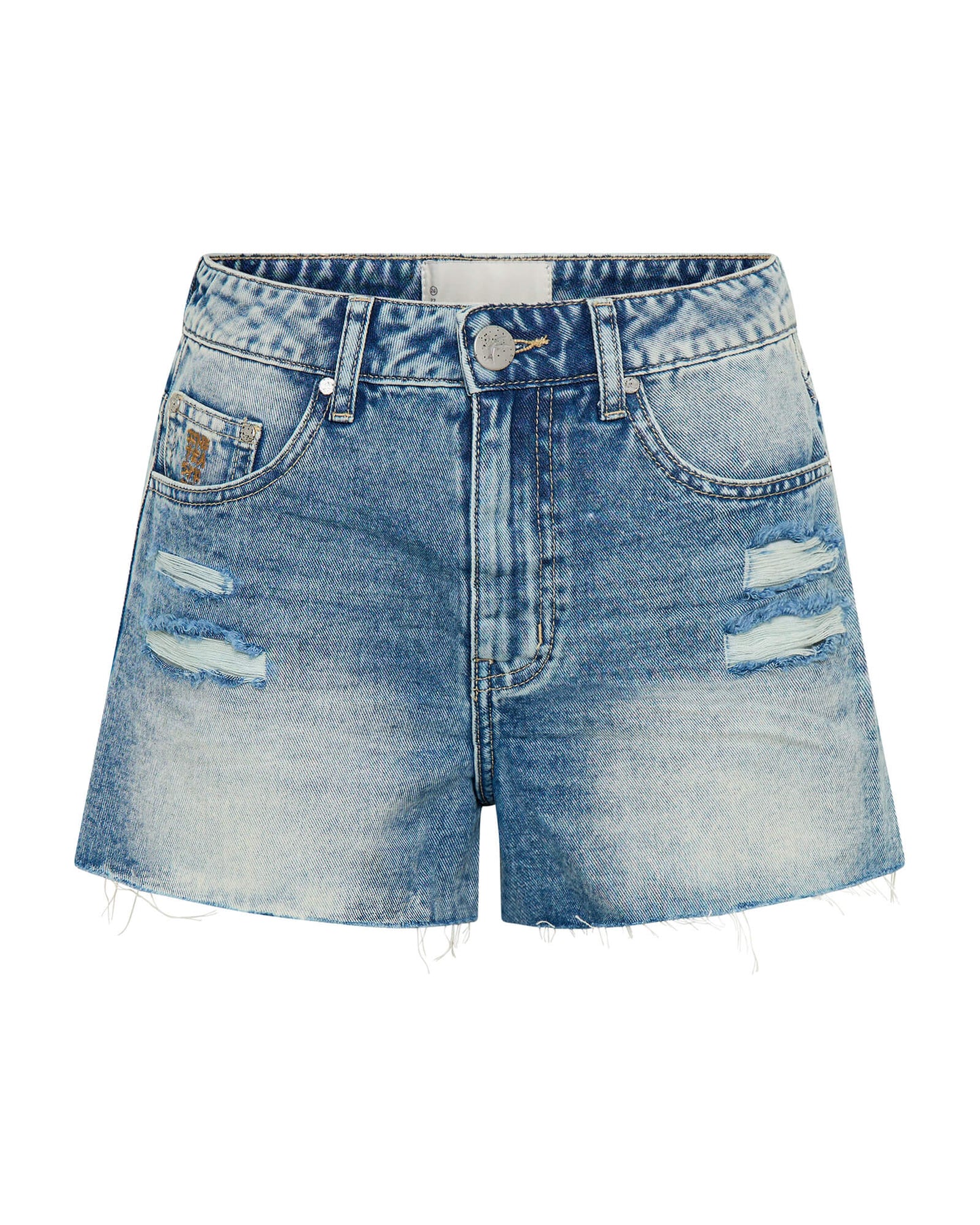 SUNSET BLUE BOWIE HIGH WAIST DENIM SHORT | SUNSET BLUE