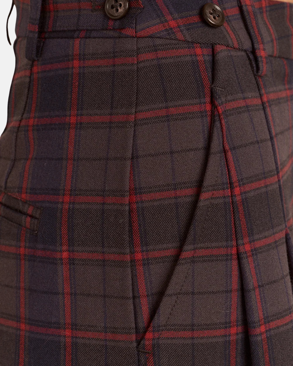 Damson Madder Haisley Trouser Sirius Check