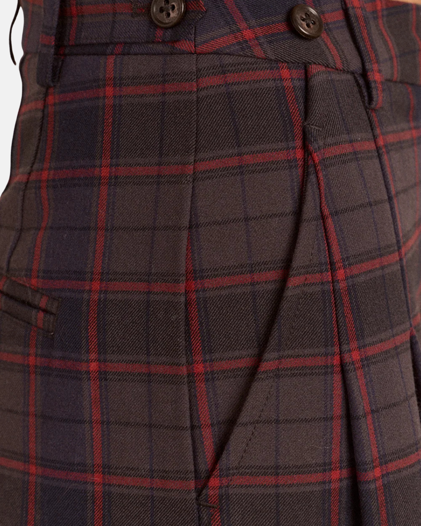 Damson Madder Haisley Trouser Sirius Check