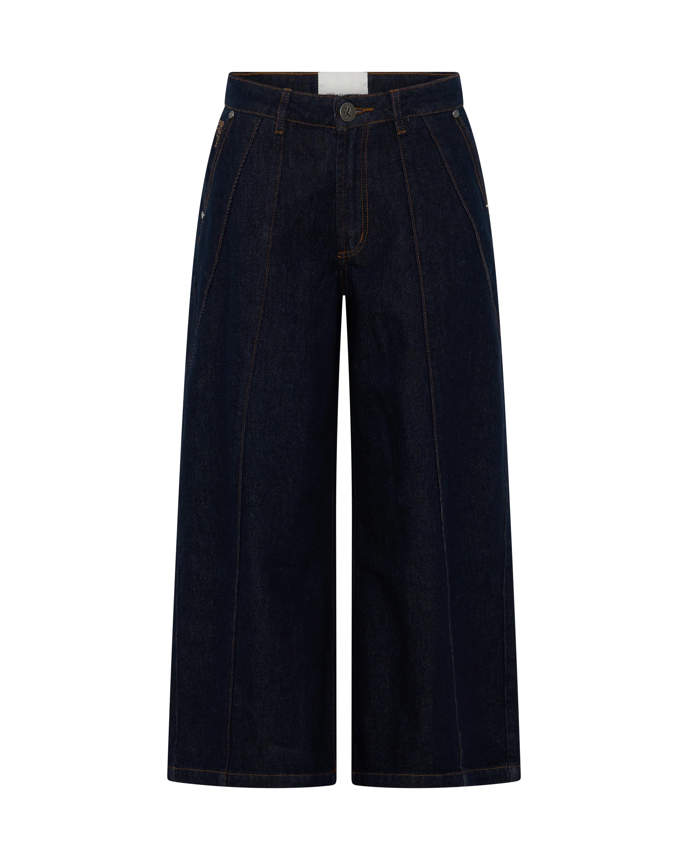 HAYDEN MID WAIST LEG CROPPED DENIM JEANS