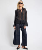 HAYDEN MID WAIST LEG CROPPED DENIM JEANS