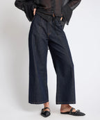 HAYDEN MID WAIST LEG CROPPED DENIM JEANS