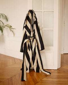 HOMMEY ROBE | VANILLA BEAN STRIPE